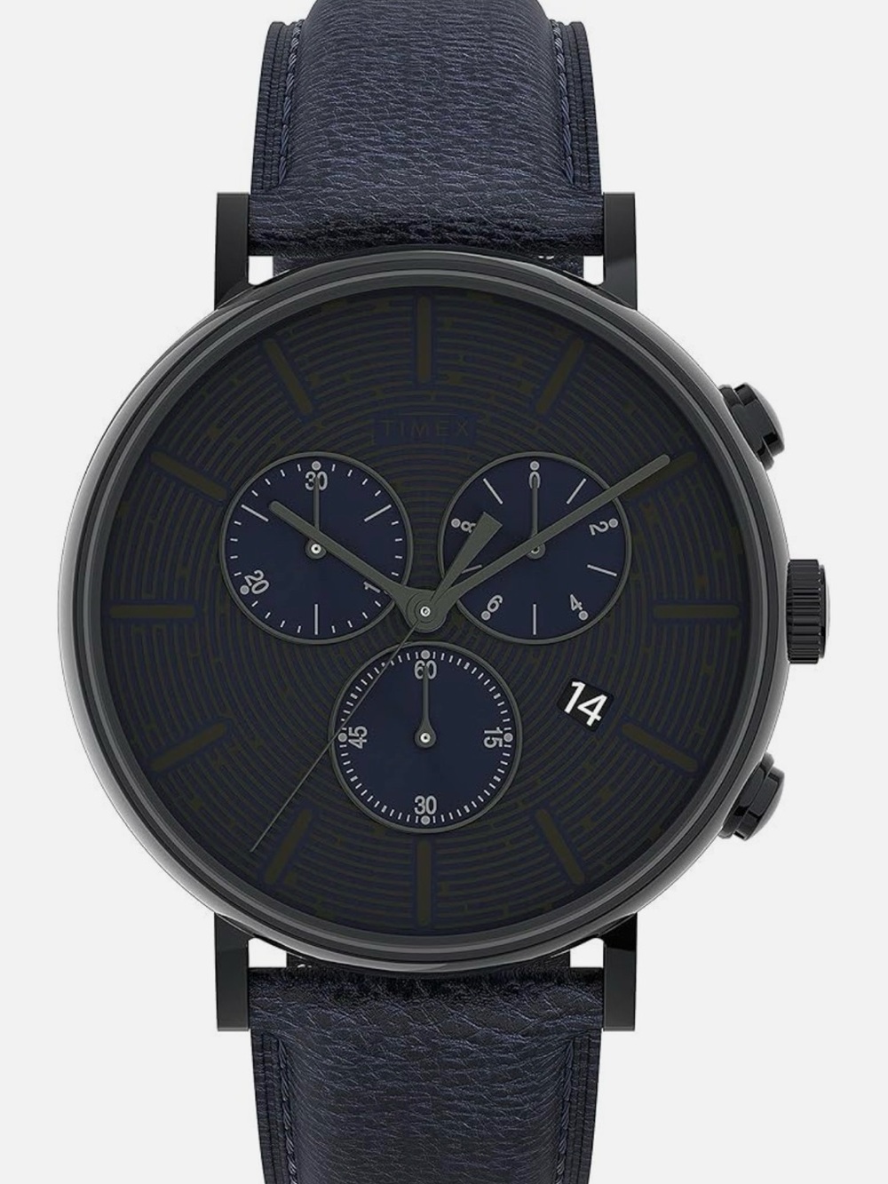 Timex Men's Watch Fairfield Chronograph Leather Strap 41mm Quartz Watch